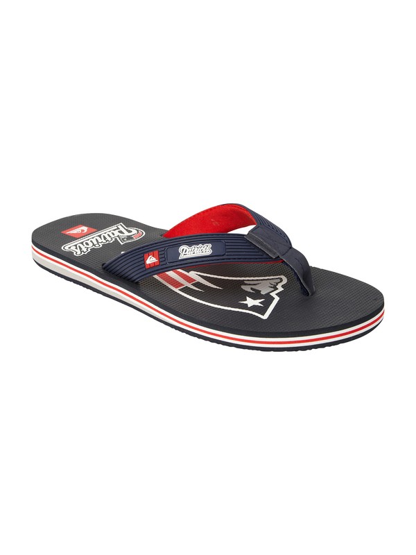quiksilver, New England Patriots NFL Sandals, BLUE/GREY (bgc) 0 New England Patriots NFL Sandals 857439 Quiksilver