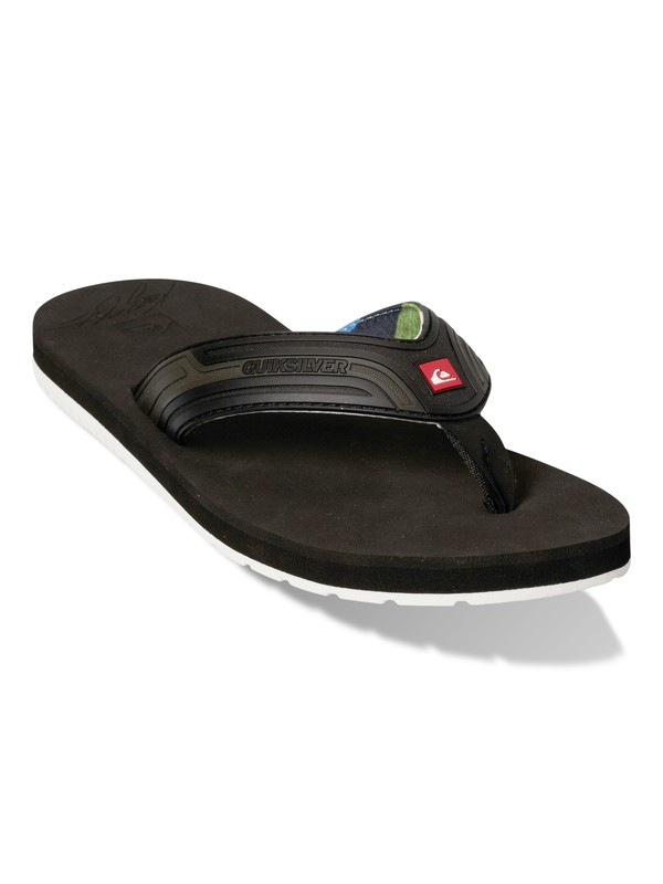 quiksilver, Slater Sandals, BLACK/GREY (bgy) 0 Slater Sandals 857458 Quiksilver