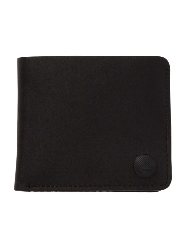 quiksilver, Node Leather Wallet, BLACK (blk) 0 Node Leather Wallet 858C30 Quiksilver