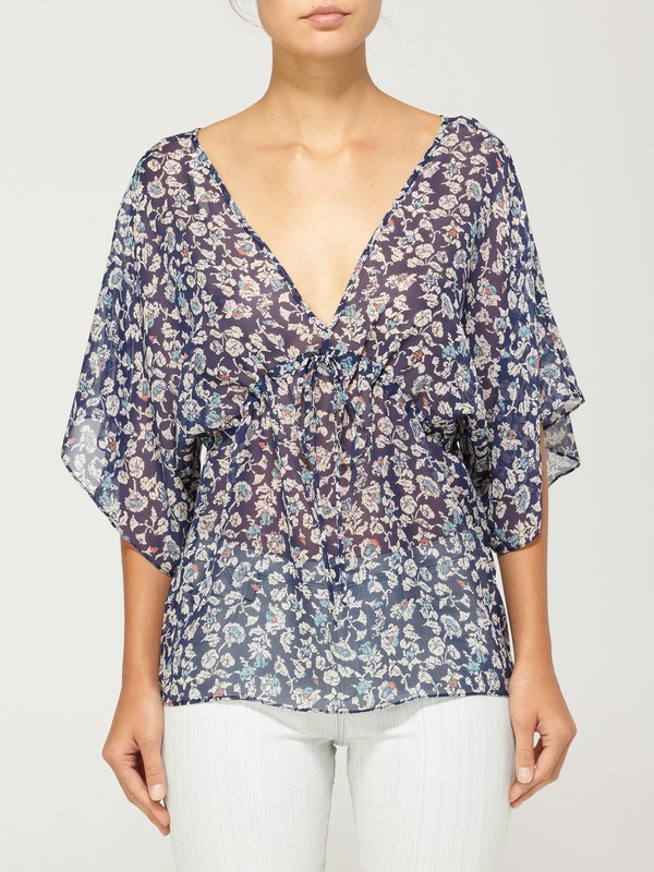 quiksilver, QSW Blue Stone Floral Blouse, BLUE STONE FLORAL (bus) 0 QSW Blue Stone Floral Blouse 873190 Quiksilver