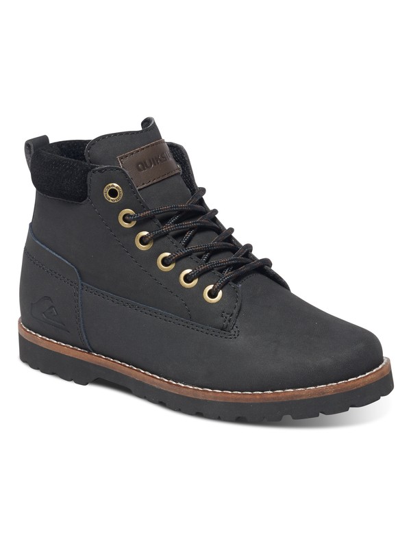 quiksilver, Mission - Lace-Up Boots, SOLID BLACK (sbkm) 0 Mission - Lace-Up Boots Multicolor AQBB700004 Quiksilver