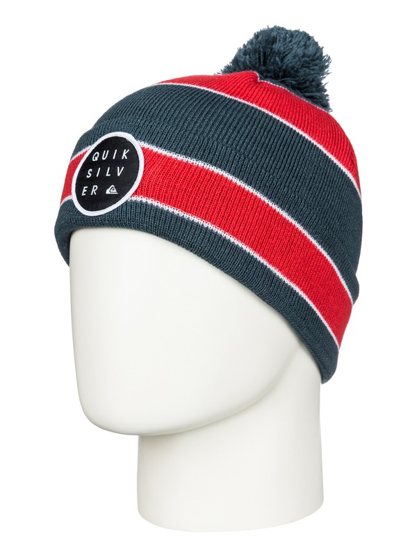 quiksilver, Double Up - Cuffia con pompon, QUIK RED (rqr0) 0 Double Up - Cuffia con pompon AQBHA03088 Quiksilver
