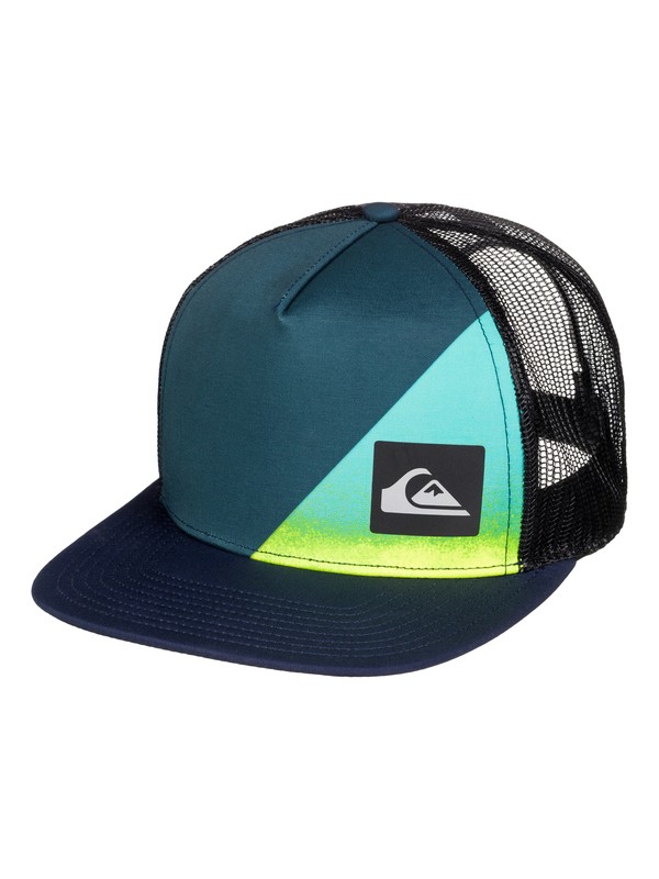 quiksilver, New Wave Comp - Trucker Cap, DARK DENIM (brq0) 0 New Wave Comp - Trucker Cap AQBHA03137 Quiksilver