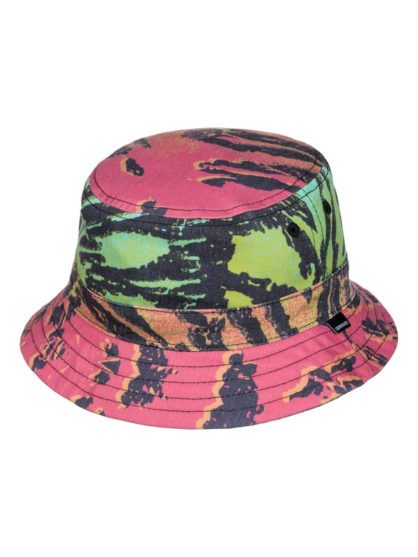 quiksilver, Mystery Bucket - Bob, GLITCHED FIERY CORAL (mkz6) 0 Mystery Bucket - Bob Rose AQBHA03139 Quiksilver