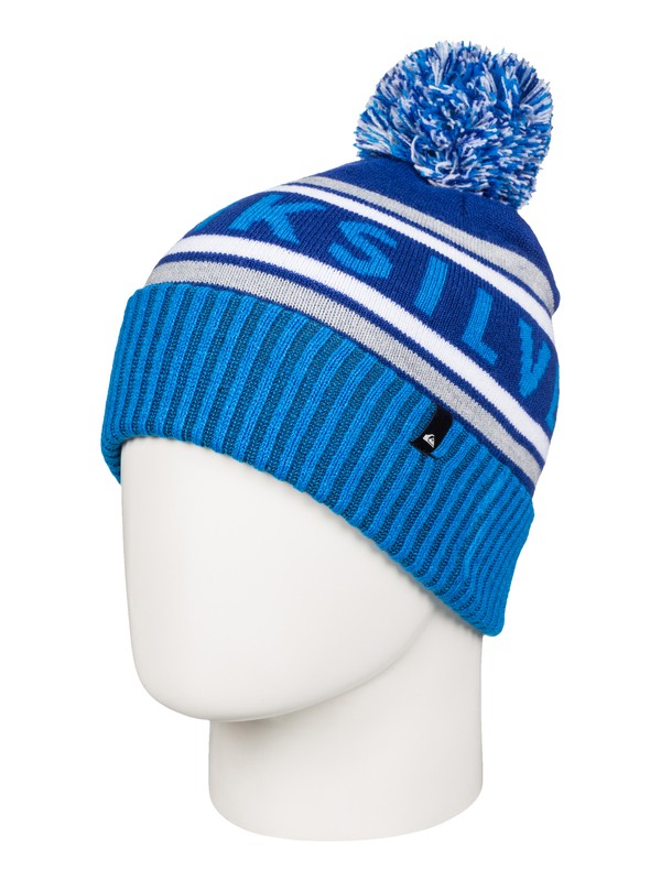 quiksilver, Spillage - Bobble Hat, BRILLIANT BLUE (bnl0) 0 Spillage - Bobble Hat AQBHA03181 Quiksilver