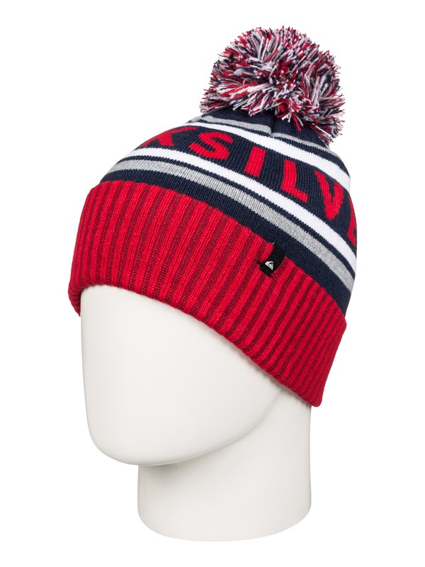 quiksilver, Spillage - Bonnet à pompon, NAVY BLAZER (byj0) 0 Spillage - Bonnet à pompon Bleu AQBHA03181 Quiksilver