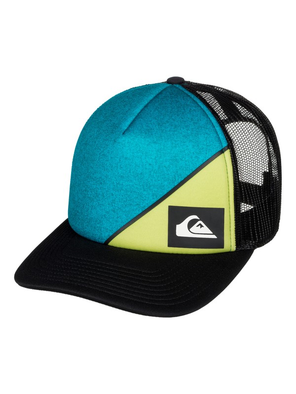 quiksilver, New Wave Fader - Cappellino Trucker, MOROCCAN BLUE (bsg0) 0 New Wave Fader - Cappellino Trucker AQBHA03222 Quiksilver