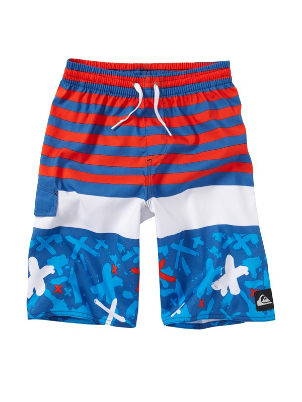 quiksilver, Boys 8-16 Way Out Volleys, BRIGHT COBALT (bpc6) 0 Boys 8-16 Way Out Volleys AQBJV00090 Quiksilver