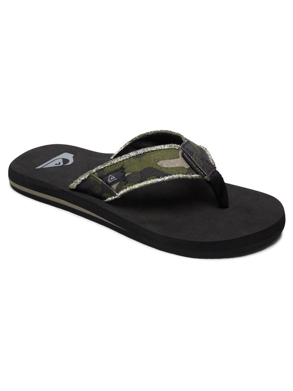 quiksilver, Monkey Abyss - Tongs, GREEN/BROWN/BLACK (xgck) 0 Monkey Abyss - Tongs Vert AQBL100010 Quiksilver