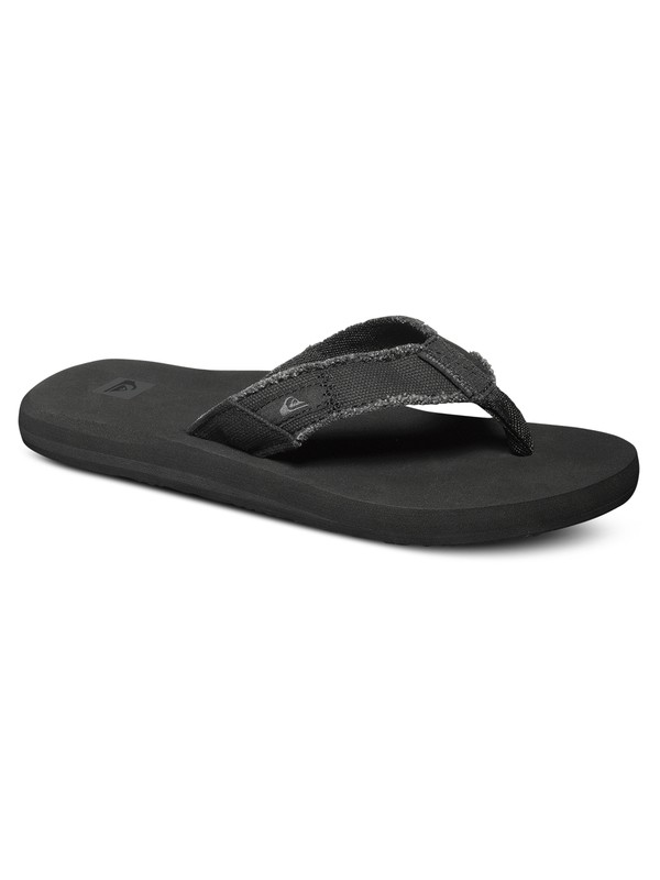 quiksilver, Monkey Abyss - Tongs, BLACK/BLACK/BROWN (xkkc) 0 Monkey Abyss - Tongs Noir AQBL100010 Quiksilver