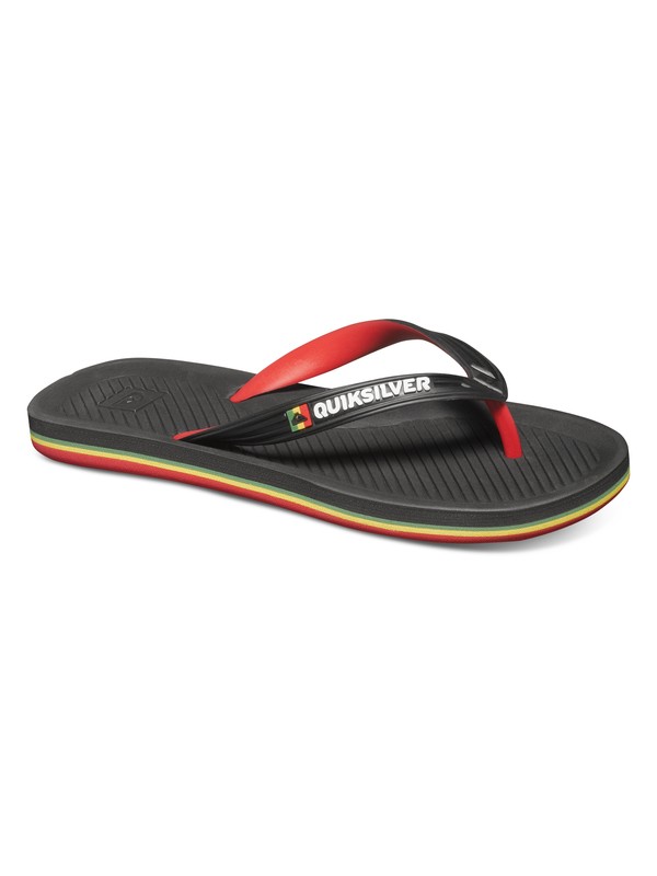quiksilver, Haleiwa - Flip-Flops, BLACK/RED/YELLOW (xkry) 0 Haleiwa - Flip-Flops AQBL100012 Quiksilver