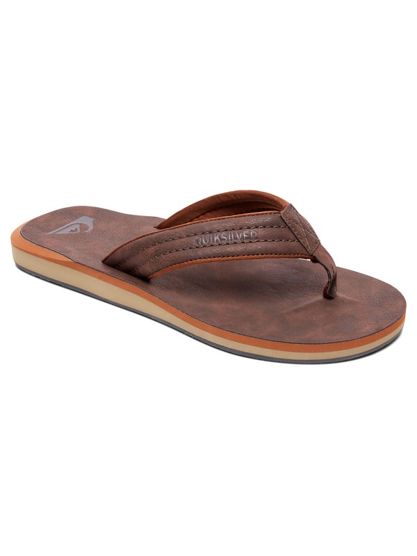 quiksilver, Carver Nubuck - Sandalen, DEMITASSE - SOLID (ctk0) 0 Carver Nubuck - Sandalen Braun AQBL100020 Quiksilver