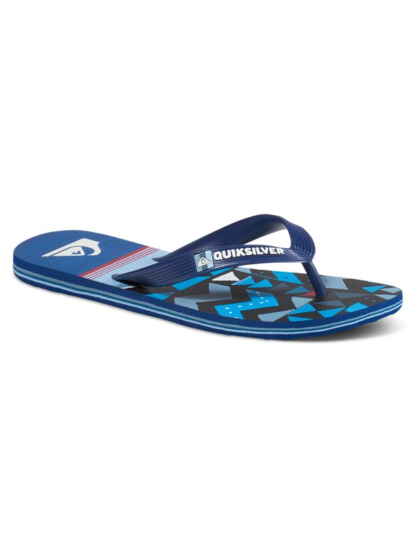 quiksilver, Molokai Slab Lapu - Flip-Flops, BLUE/BLUE/BLUE (xbbb) 0 Molokai Slab Lapu - Flip-Flops Blue AQBL100199 Quiksilver