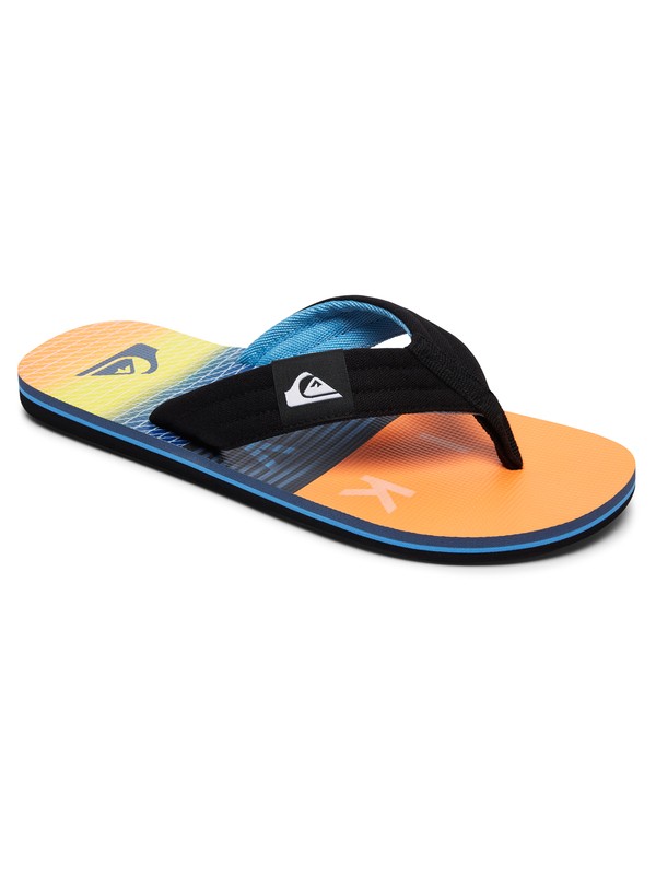 quiksilver, Molokai Layback - Sandali, BLACK/ORANGE/BLUE (xknb) 0 Molokai Layback - Sandali Multicolor AQBL100261 Quiksilver