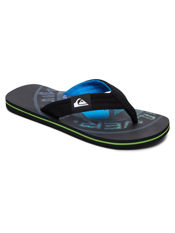 quiksilver, Molokai Layback - Sandali, BLACK/GREY/BLACK (xksk) 0 Molokai Layback - Sandali Black AQBL100261 Quiksilver