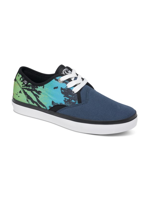 quiksilver, Shorebreak Deluxe - Low-Top Shoes, BLUE/GREEN/WHITE (xbgw) 0 Shorebreak Deluxe - Low-Top Shoes AQBS300020 Quiksilver