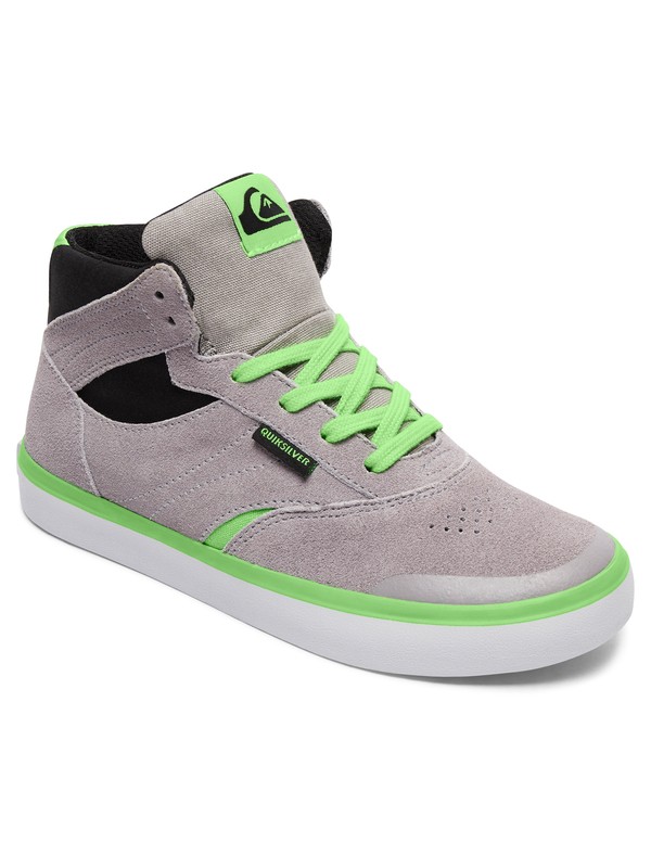 quiksilver, Burc - Scarpe, GREY/GREY/GREEN (xssg) 0 Burc - Scarpe Gray AQBS300027 Quiksilver