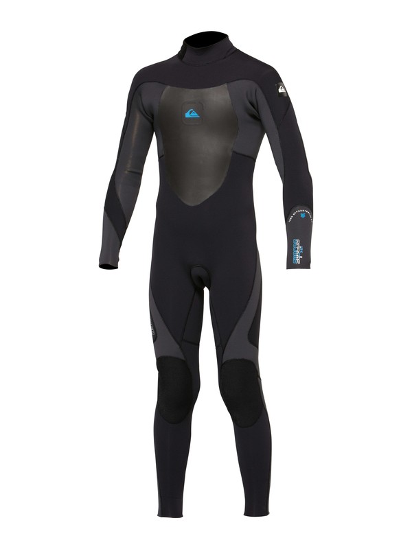 quiksilver, Boys Syncro 5/4/3mm Back Zip Wetsuit, BLACK / GRAPHITE (xkks) 0 Boys Syncro 5/4/3mm Back Zip Wetsuit AQBW100010 Quiksilver