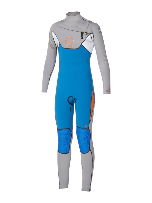 quiksilver, Cypher 4/3mm Fullsuit Chest Zip, BLUE/GRAY/WHITE/ORANGE (xbsw) 0 Cypher 4/3mm Fullsuit Chest Zip AQBW103005 Quiksilver