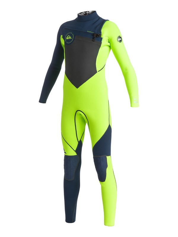 quiksilver, AG47 Performance 3/2mm - Chest Zip Wetsuit, F. LIME/ INK BLUE (xggk) 0 AG47 Performance 3/2mm - Chest Zip Wetsuit AQBW103014 Quiksilver