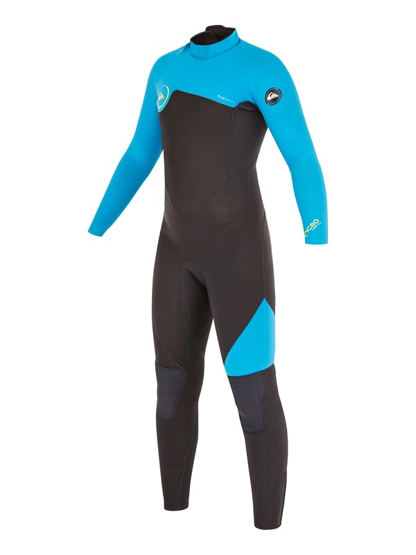 quiksilver, Syncro GBS 4/3mm - Back Zip Wetsuit, GRAPHITE/ CYAN (xkkb) 0 Syncro GBS 4/3mm - Back Zip Wetsuit AQBW103024 Quiksilver