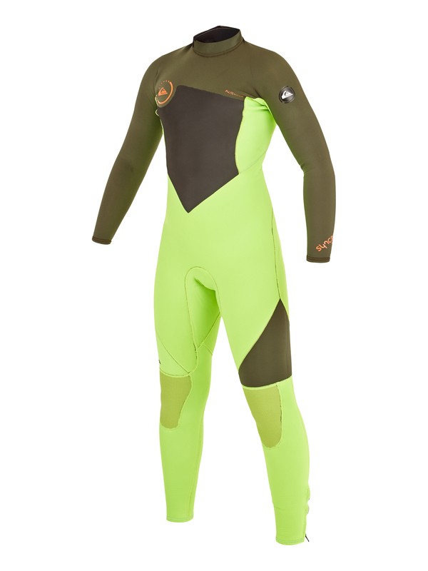 quiksilver, Syncro Flatlock 3/2mm - Combinaison Back Zip, F. LIME/ IVY (xggc) 0 Syncro Flatlock 3/2mm - Combinaison Back Zip AQBW103035 Quiksilver