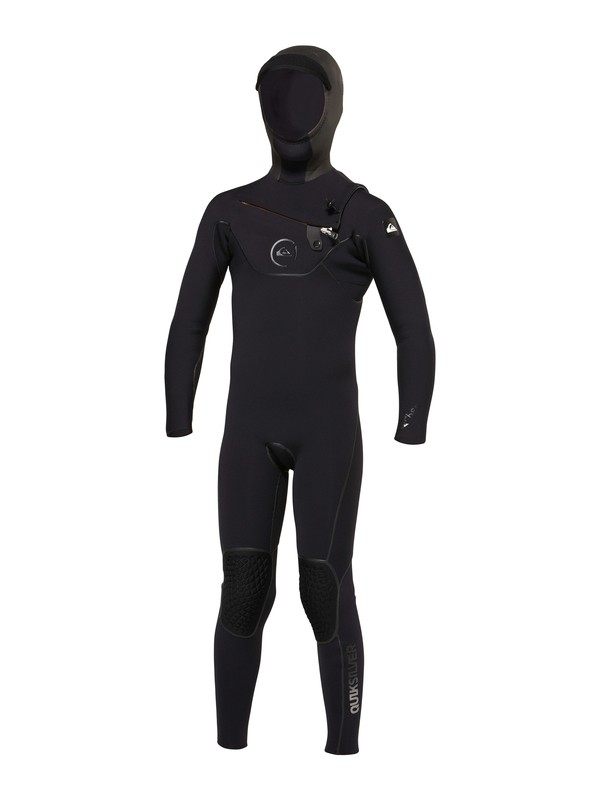 quiksilver, Boys Cypher 5/4/3mm Hooded Chest Zip Wetsuit, BLACK (kvd0) 0 Boys Cypher 5/4/3mm Hooded Chest Zip Wetsuit AQBW200000 Quiksilver