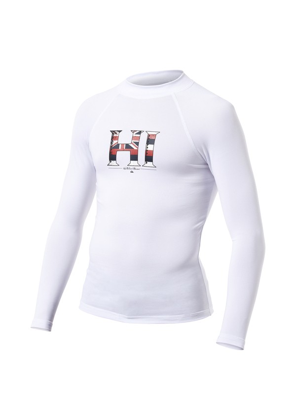 quiksilver, Boys Legend Long Sleeve Rashguard, WHITE (wht) 0 Boys Legend Long Sleeve Rashguard AQBWR00026 Quiksilver
