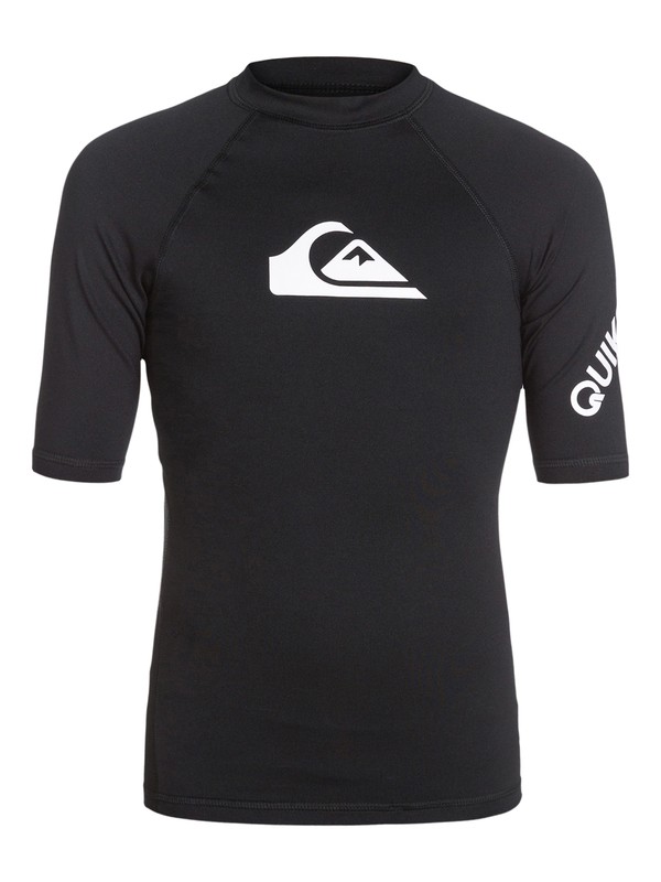 quiksilver, All Time - Kurzarm-Rashvest, BLACK (kvd0) 0 All Time - Kurzarm-Rashvest AQBWR03000 Quiksilver