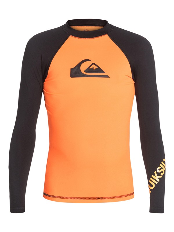 Boys 816 All Time Long Sleeve Rashguard AQBWR03001 Quiksilver