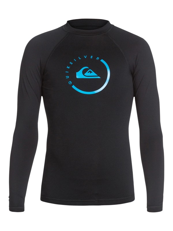 quiksilver, Boys 8-16 Lock Up Long Sleeve Rashguard, BLACK (kvd0) 0 Boys 8-16 Lock Up Long Sleeve Rashguard AQBWR03005 Quiksilver
