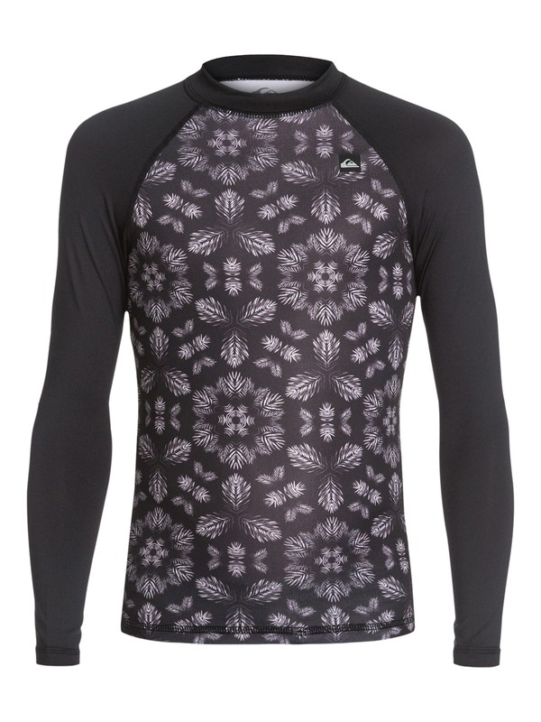 quiksilver, Boys 8-16 Kaleidoscope Long Sleeve Rashguard, BLACK (kvd0) 0 Boys 8-16 Kaleidoscope Long Sleeve Rashguard AQBWR03008 Quiksilver