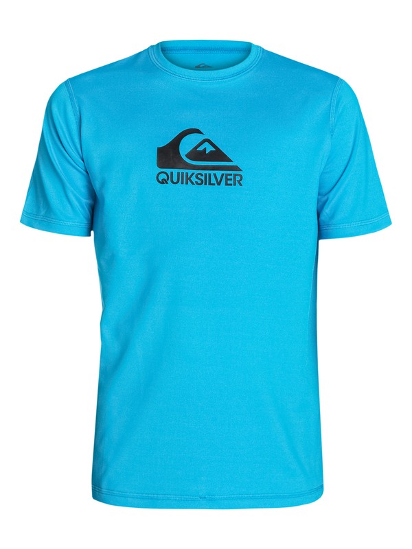 quiksilver, Solid Streak - Short Sleeve Rash Vest, HAWAIIAN OCEAN (bmj0) 0 Solid Streak - Short Sleeve Rash Vest AQBWR03009 Quiksilver