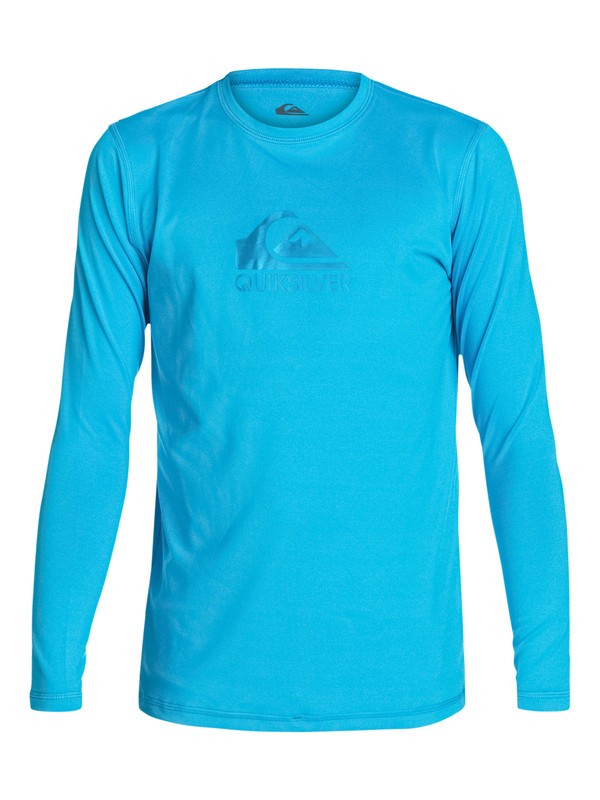 quiksilver, Solid Streak Long Sleeve Rash Vest, HAWAIIAN OCEAN (bmj0) 0 Solid Streak Long Sleeve Rash Vest AQBWR03010 Quiksilver
