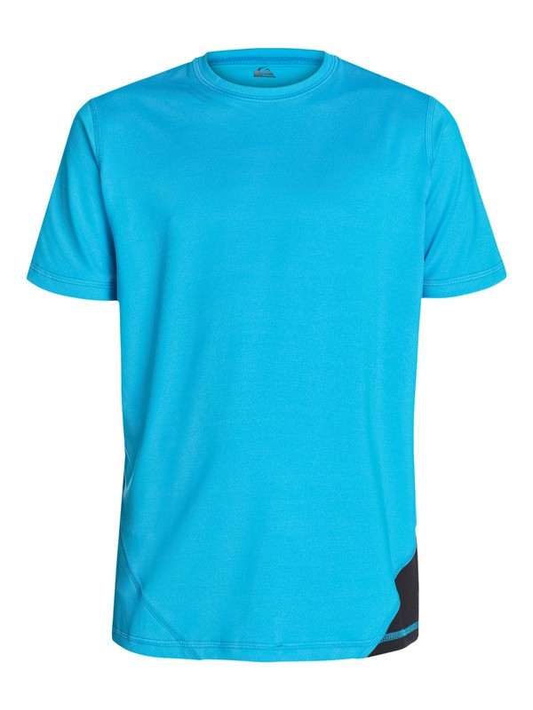 quiksilver, New Sound - T-shirt Rash Guard a maniche corte, HAWAIIAN OCEAN/BLACK (xbbk) 0 New Sound - T-shirt Rash Guard a maniche corte AQBWR03011 Quiksilver