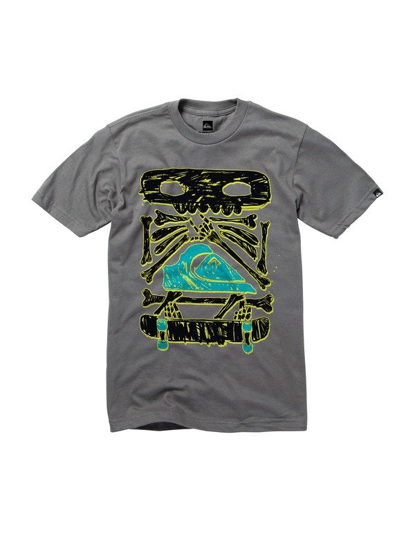 quiksilver, Boys 8-16 Primal Glow In the Dark T-Shirt, METAL (kpc0) 0 Boys 8-16 Primal Glow In the Dark T-Shirt AQBZT00452 Quiksilver