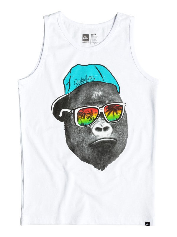quiksilver, Boy's 8-16 Kong Business Tank, WHITE (wbb0) 0 Boy's 8-16 Kong Business Tank AQBZT03119 Quiksilver