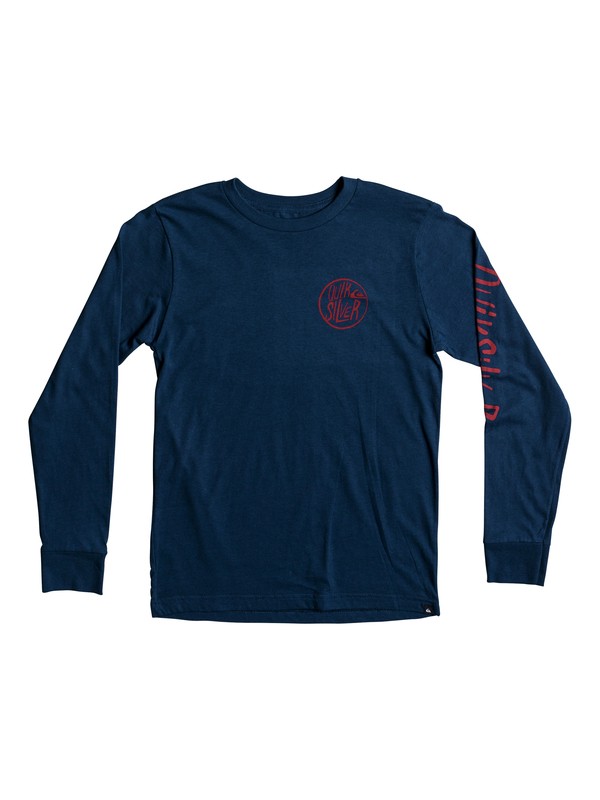 quiksilver, Boy's 8-16 Kool Shapes Long Sleeve Tee, ESTATE BLUE (bsw0) 0 Boy's 8-16 Kool Shapes Long Sleeve Tee AQBZT03307 Quiksilver