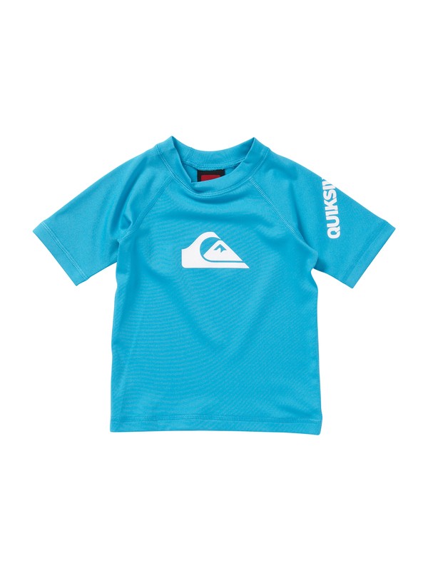 quiksilver, Baby All Time SS Rashguard, CYAN (bkv0) 0 Baby All Time SS Rashguard AQIWR00002 Quiksilver