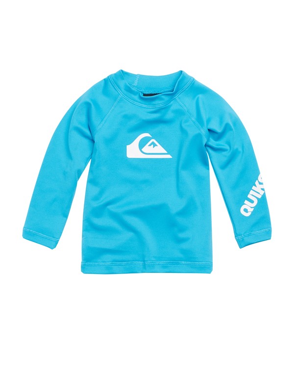 quiksilver, Baby All Time LS Rashguard, CYAN (bkv0) 0 Baby All Time LS Rashguard AQIWR00003 Quiksilver