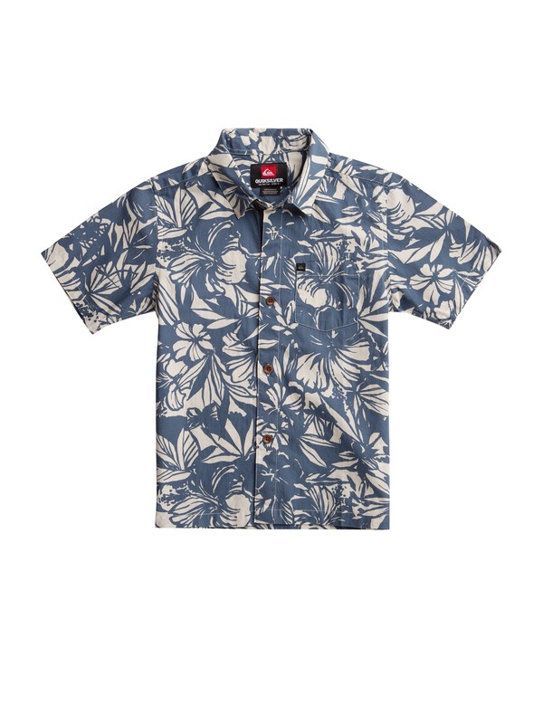 quiksilver, Baby Izu Izu Short Sleeve Shirt, IZU IZU CLOUD (wdv7) 0 Baby Izu Izu Short Sleeve Shirt AQIWT00045 Quiksilver