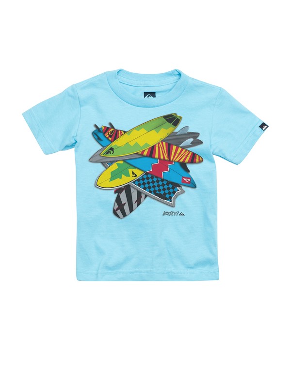 quiksilver, Baby Dogpile T-Shirt, LAGOON (bhr0) 0 Baby Dogpile T-Shirt AQIZT00079 Quiksilver