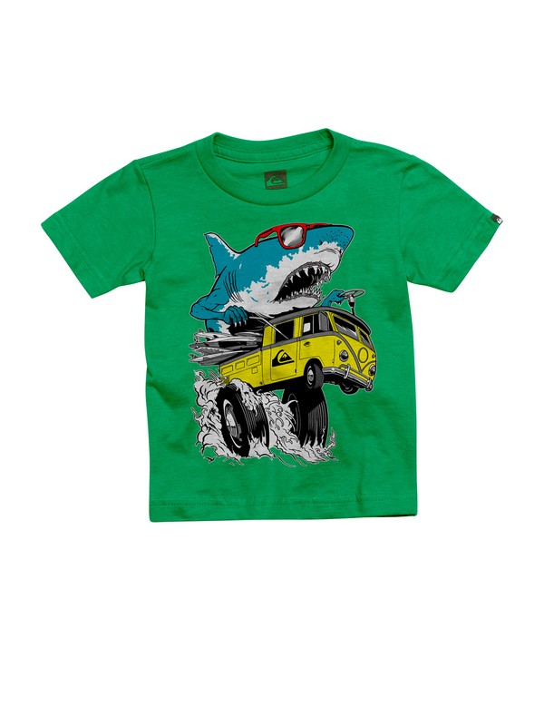 quiksilver, Baby Shark Attack T-Shirt, SHAMROCK (grj0) 0 Baby Shark Attack T-Shirt AQIZT00086 Quiksilver