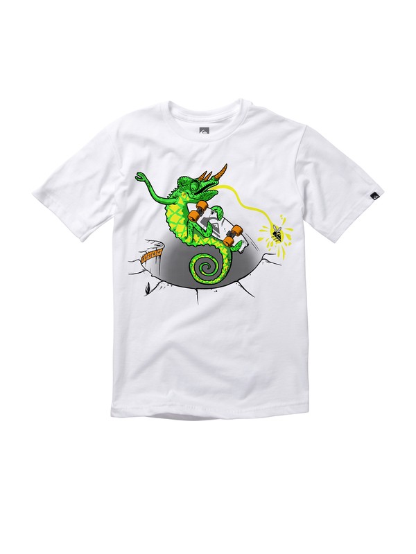 quiksilver, Baby Chameleon Solar Ink T-Shirt, WHITE (wbb0) 0 Baby Chameleon Solar Ink T-Shirt AQIZT00111 Quiksilver