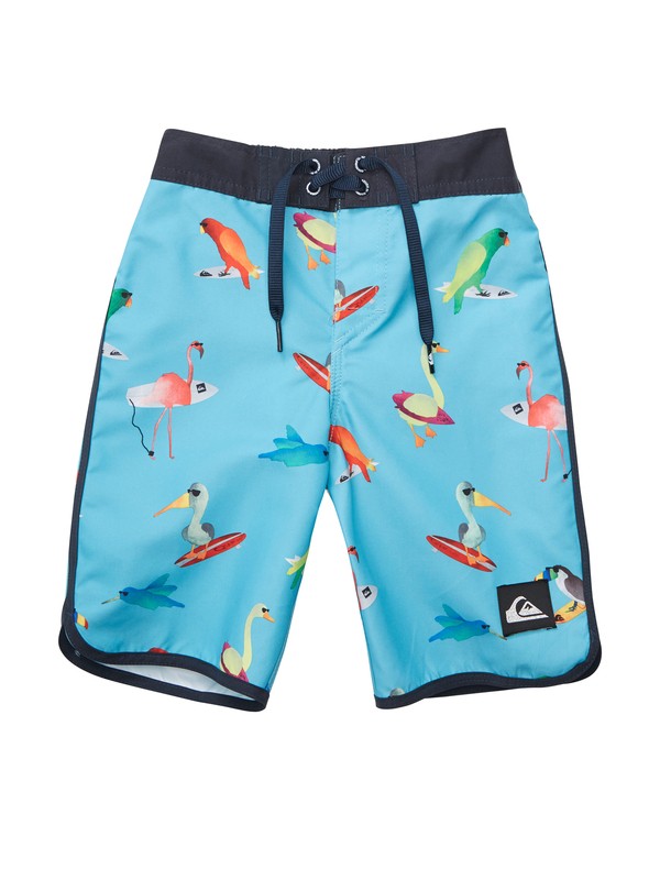 quiksilver, Boys 2-7 Pollybird Boardshorts, LAGOON (bhr6) 0 Boys 2-7 Pollybird Boardshorts AQKBS00085 Quiksilver