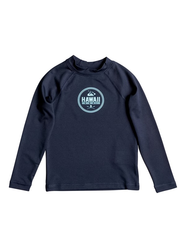 quiksilver, Island Style - Long Sleeve Rash Vest, NAVY BLAZER (byj0) 0 Island Style - Long Sleeve Rash Vest AQKWR03010 Quiksilver