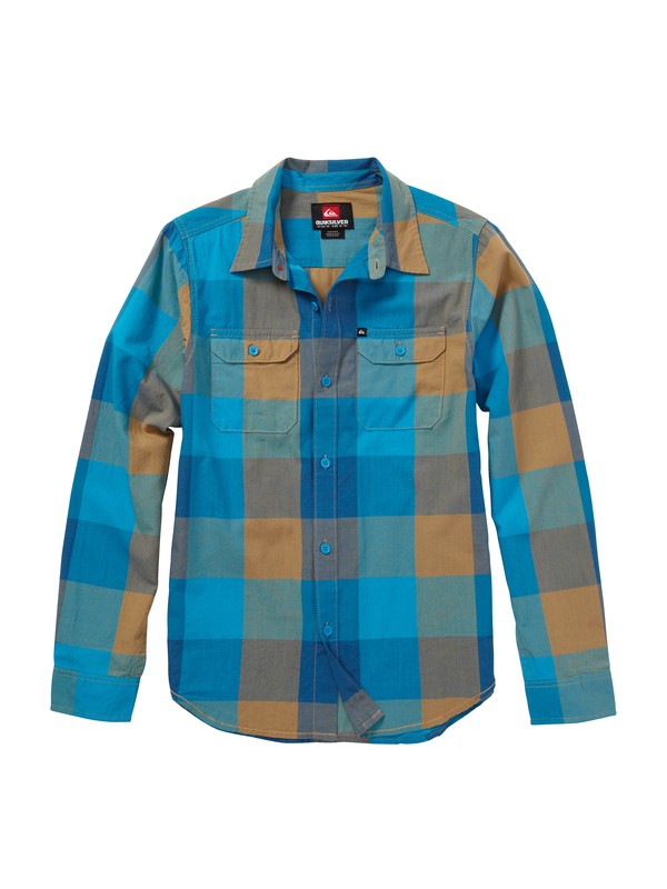 quiksilver, Boys 2-7 Grande Tatunka Long Sleeve Shirt, REEF BLUE (bmj1) 0 Boys 2-7 Grande Tatunka Long Sleeve Shirt AQKWT00033 Quiksilver