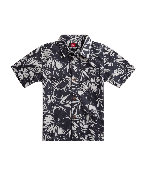 quiksilver, Boys 2-7 Izu Izu Short Sleeve Shirt, IZU IZU ALLOY (sgr6) 0 Boys 2-7 Izu Izu Short Sleeve Shirt AQKWT00059 Quiksilver