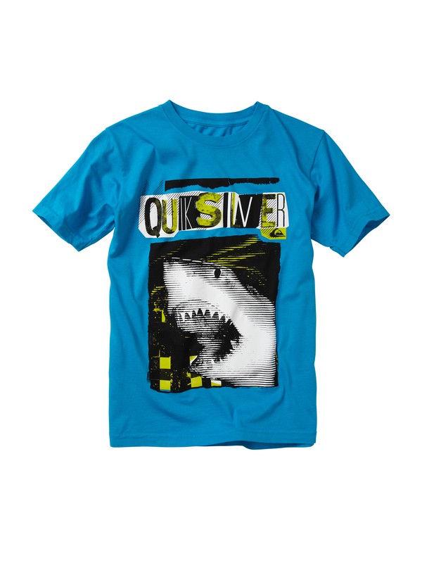 quiksilver, Boys 2-7 Bitten T-shirt, CYAN/REEF (bmj0) 0 Boys 2-7 Bitten T-shirt AQKZT00206 Quiksilver
