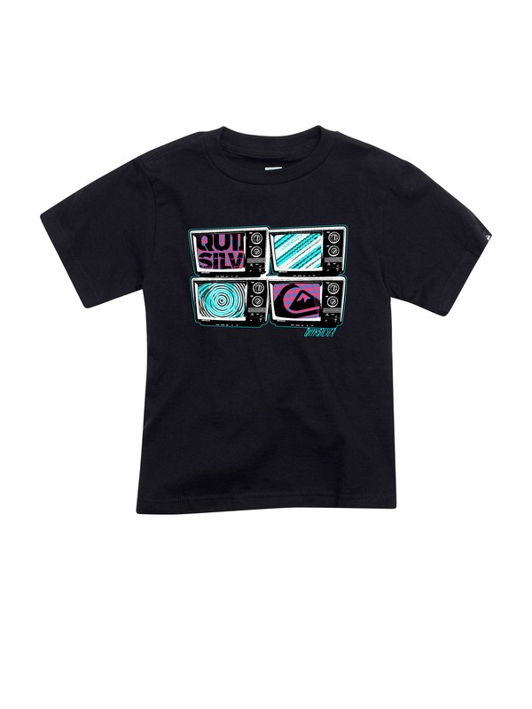 quiksilver, Boys 2-7 TV Freak T-shirt, BLACK (kvj0) 0 Boys 2-7 TV Freak T-shirt AQKZT00225 Quiksilver